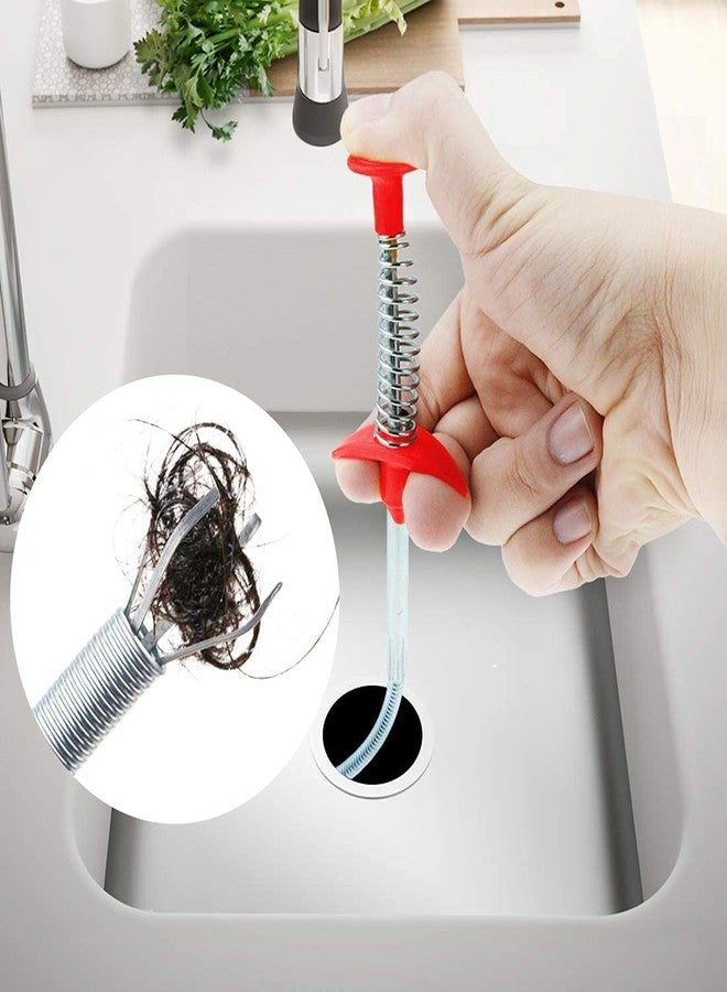 GOMNIK Drain Pipe Cleaning Spring Stick | 160cm Hair Catching Claw Wire | Sink & Sewer Dredge Remover | Flexible Drain Cleaner Tool for Kitchen & Bathroom - Image 2